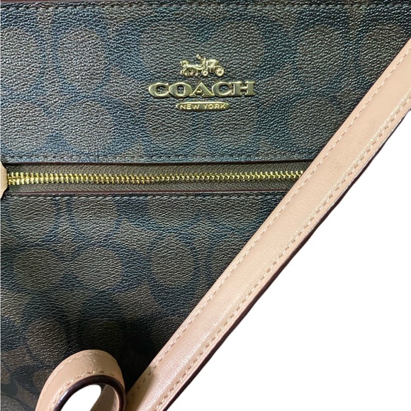 Coach Signature Canvas/ Leather Crossbody Bag - Picture 4 of 6